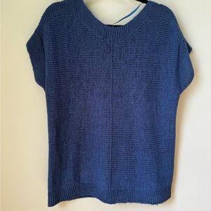 Cable & Gauge Blue Crew Neck Sweater